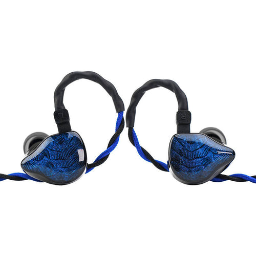 TRUTHEAR Nova - Écouteurs filaires intra-auriculaires 1 dynamique et 4 armatures (bleu) : écouteurs filaires TRUTHEAR Nova bleus