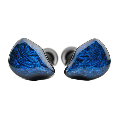 TRUTHEAR Nova - Écouteurs filaires intra-auriculaires 1 dynamique et 4 armatures (bleu) : façade en aluminium et coque imprimée en 3D