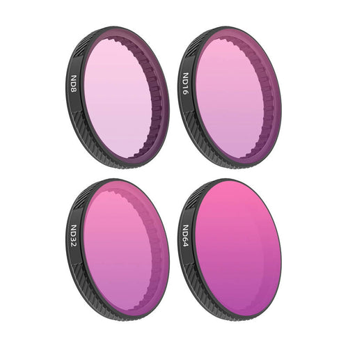 Sunnylife OA5-FI934 - Set de 4 filtres ND8, ND16, ND32 et ND64 pour DJI Osmo Action 5 Pro, 4 et 3 : set de filtres ND Sunnylife OA5-FI934