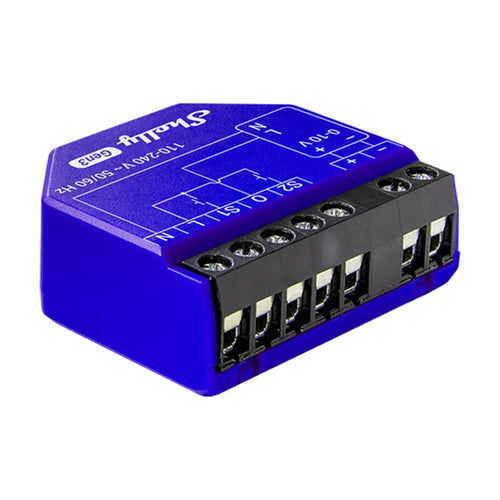 Shelly Dimmer 0/1-10V PM Gen3 - Variateur connecté avec mesure de consommation Wi-Fi et Bluetooth : variateur connecté Shelly Dimmer 0/1-10V PM Gen3