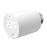 Shelly BLU TRV - Lot de 3 têtes thermostatiques connectées avec centrale : tête thermostatique installée sur un radiateur