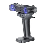 Creality RaptorX - Scanner 3D sans fil à lumière structurée NIR et lasers bleus : poignée de maintien et support de téléphone