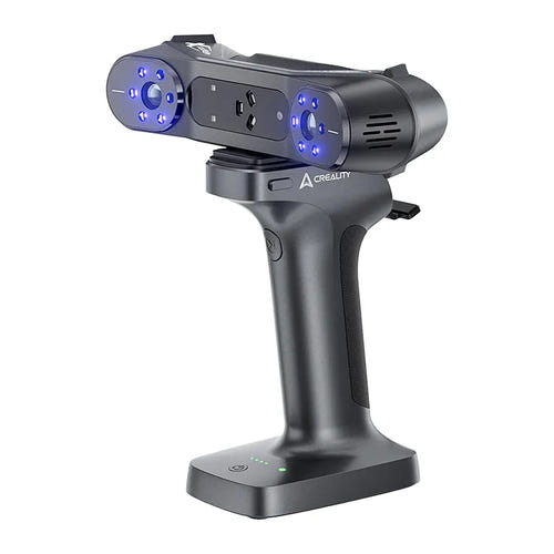 Creality RaptorX - Scanner 3D sans fil à lumière structurée NIR et lasers bleus : poignée de maintien et support de téléphone