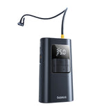 Baseus PrimeTrip VA1 - Compresseur portable 2 en 1 avec lampe torche (noir) : embouts de gonflage et flexible fournis