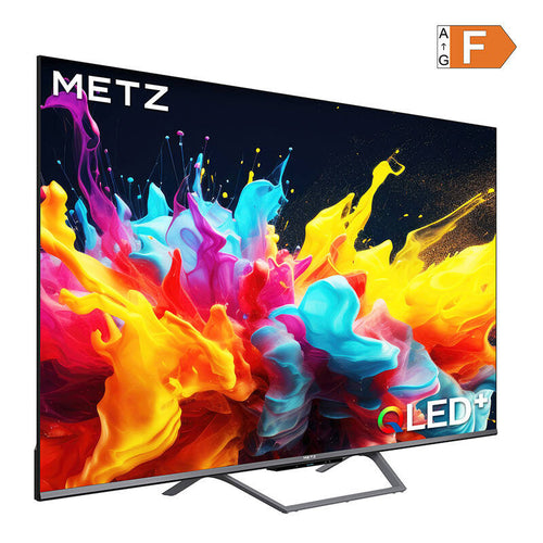 METZ 65MQE7600Z - Téléviseur QLED 4K 65 pouces Google TV : téléviseur METZ 65MQE7600Z QLED 4K de face