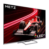 METZ 75MQE8000Z - Téléviseur QLED 4K 75 pouces 144 Hz Google TV : barre de son intégrée et pied métallique