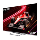 METZ 75MQE8000Z - Téléviseur QLED 4K 75 pouces 144 Hz Google TV : écran sans bordure et éclairage d'ambiance