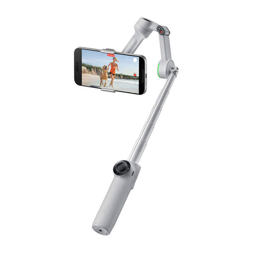 Insta360 Flow 2 Pro - Stabilisateur pour smartphone (gris) : perche télescopique et trépied intégrés