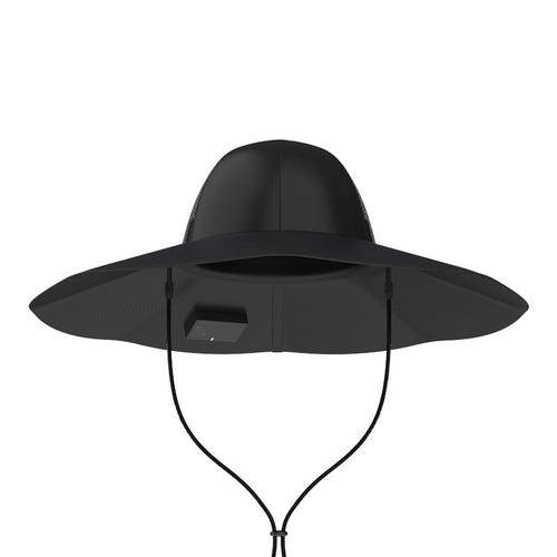EcoFlow Power Hat - Chapeau solaire 12 W (taille M-L) : cellules photovoltaïques sur le bord du chapeau