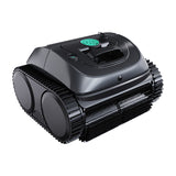 Wybot C1 - Robot de piscine sans fil, fond, parois et ligne d'eau : brosses de récurage et bac de filtration du Wybot C1