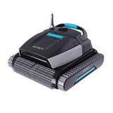 Wybot L1 - Robot de piscine filaire 200 W, câble de 18 m : robot Wybot L1 sur la paroi d'un bassin