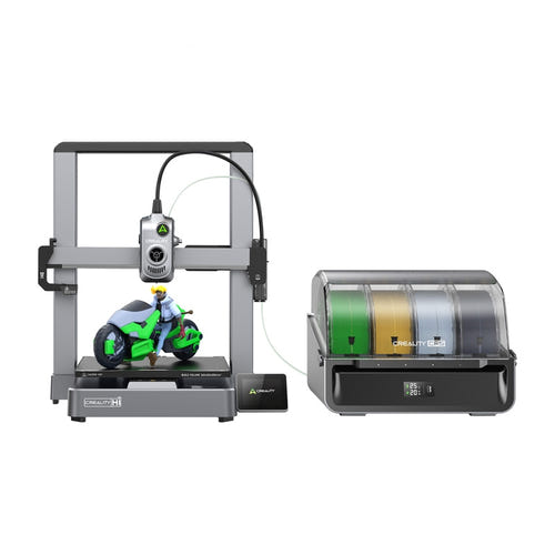 Creality Hi Combo - Imprimante 3D FDM multicolore avec système CFS : écran tactile rabattable de 3,2 pouces