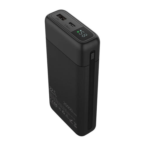BlitzWolf BW-P22 - Batterie externe 20 000 mAh 22,5 W à écran LED : format compact de 142 x 68 x 28 mm