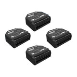 Shelly 2PM Gen3 - Lot de 4 micromodules 2 canaux avec mesure d'énergie : lot de quatre micromodules Shelly 2PM Gen3 noirs
