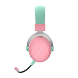 Cooler Master CH351 - Casque gaming sans fil 3 modes (vert et rose) : émetteur sans fil USB-C et câble jack 3,5 mm