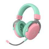Cooler Master CH351 - Casque gaming sans fil 3 modes (vert et rose) : casque gaming Cooler Master CH351 vert et rose