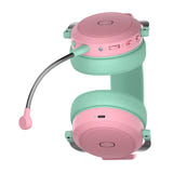 Cooler Master CH351 - Casque gaming sans fil 3 modes (vert et rose) : coussinets en cuir protéiné et arceau