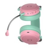 Cooler Master CH351 - Casque gaming sans fil 3 modes (vert et rose) : coussinets en cuir protéiné et arceau