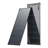 EcoFlow - Lot de 2 panneaux solaires rigides 130 W : profil de 12 mm et connectique MC4 et XT60