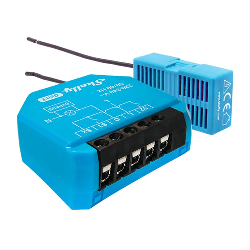 Shelly 1L Gen3 - Micromodule Wi-Fi 1 canal sans neutre : micromodule Shelly 1L Gen3 et son Bypass