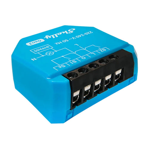 Shelly 1L Gen3 - Micromodule Wi-Fi 1 canal sans neutre : format compact pour boîte d'encastrement