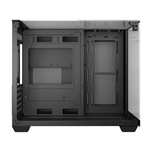 darkFlash TH285M - Boîtier PC moyenne tour trois faces vitrées (noir) : emplacements de ventilation et de watercooling