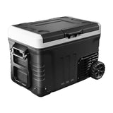 Euhomy CF003 - Réfrigérateur de voiture à compresseur 35 L (noir) : paniers intérieurs et cloison amovible