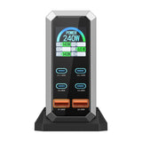 Blitzwolf BW-S31 - Chargeur secteur 240 W, 4 USB-C et 2 USB-A : cordon secteur d'un mètre fourni