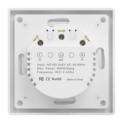 Avatto TS20-EU-W1 - Interrupteur tactile connecté Wi-Fi 1 canal : pilotage depuis les applications Tuya et Smart Life