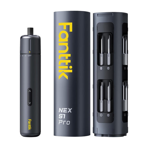 Fanttik S1 Pro - Tournevis électrique et coffret de 16 embouts : tournevis électrique Fanttik S1 Pro et son coffret d'embouts