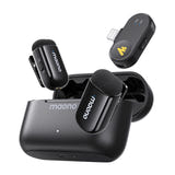 Maono WM622 PB2 - Micro-cravate sans fil pour iPhone et iPad (2 émetteurs) : réduction de bruit réglable sur quatre niveaux