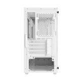 darkFlash M305 Mesh - Boîtier PC micro-ATX à façade maillée (blanc) : panneau de connectique USB 3.0 et audio HD sur le dessus