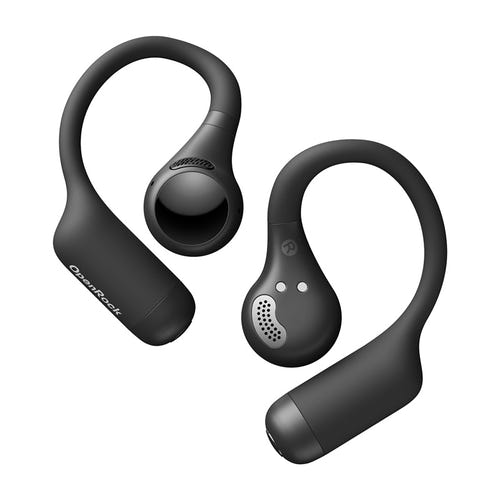 OneOdio OpenRock S2 - Écouteurs à oreille ouverte, 32 h et LDAC (noirs) : contour d'oreille maintenant l'écouteur pendant l'effort