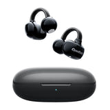 OneOdio OpenRock E - Écouteurs ouverts à clip, 10 mm et 28 h (noirs) : clip souple porté sur le bord de l'oreille