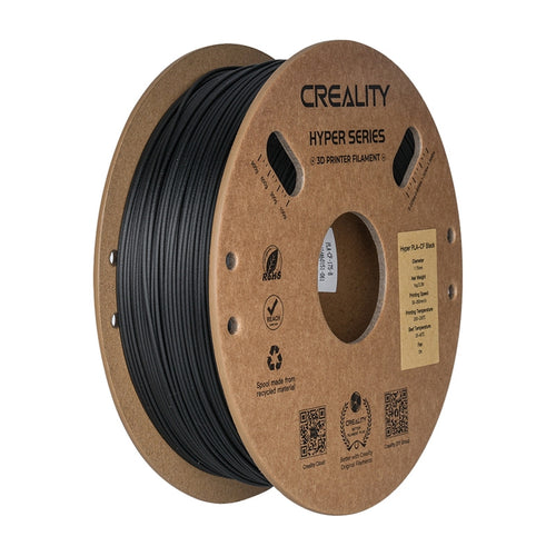 Creality Hyper PLA-CF - Filament carbone 1,75 mm 1 kg (noir) : bobine de filament Creality Hyper PLA-CF noir