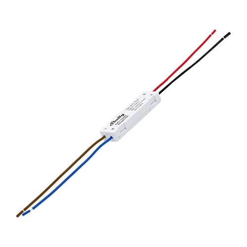 Shelly Decoupler - Découpleur optique 1 canal 230 V : fils repérés par couleur du découpleur Shelly