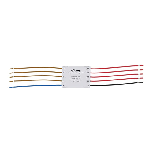 Shelly Decoupler - Découpleur optique 4 canaux 230 V : découpleur optique Shelly 4 canaux 230 V