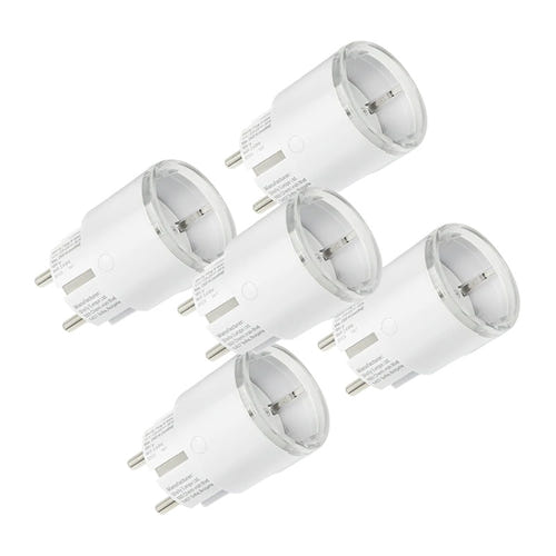 Shelly Plug S MTR Gen3 - Lot de 5 prises connectées 12 A (blanc) : lot de cinq prises connectées Shelly Plug S MTR Gen3 blanches