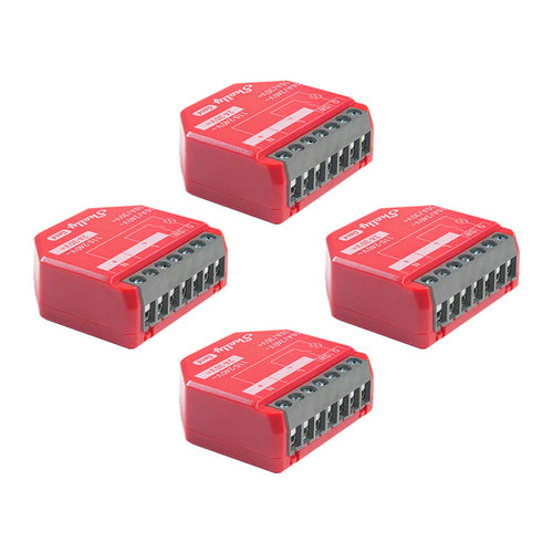 Shelly 1 PM Gen4 - Lot de 4 modules Zigbee/Matter avec mesure : lot de quatre modules Shelly 1 PM Gen4