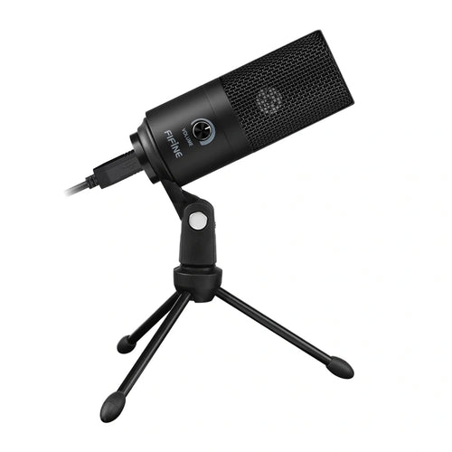 Fifine K669B - Microphone USB à condensateur cardioïde (noir) : microphone USB Fifine K669B noir