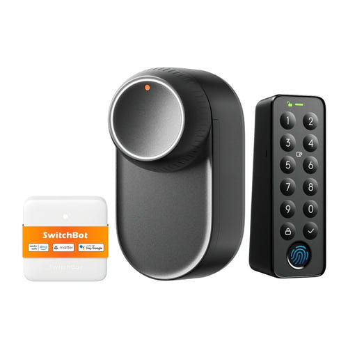 SwitchBot Lock Ultra - Serrure connectée 3 en 1 avec Hub Mini et Keypad : serrure connectée SwitchBot Lock Ultra avec Hub Mini et Keypad