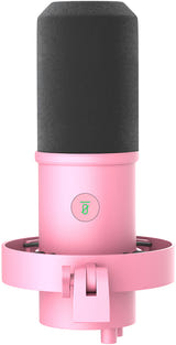 Fifine K688P - Microphone dynamique USB-C et XLR (rose) : microphone dynamique Fifine K688P rose