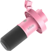 Fifine K688P - Microphone dynamique USB-C et XLR (rose) : sorties USB-C et XLR du Fifine K688P