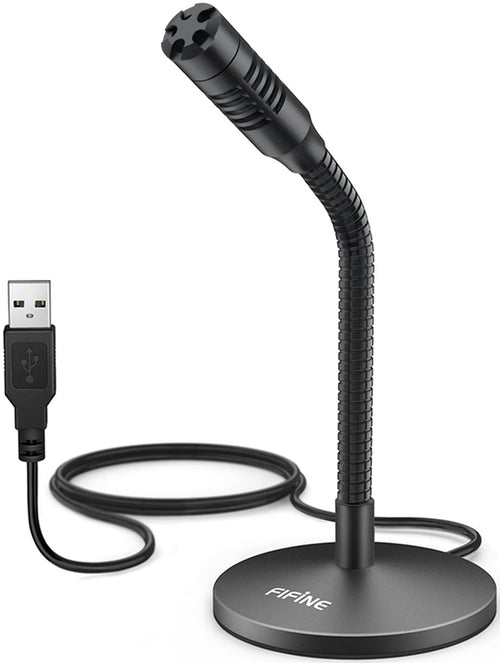 Fifine K050 - Microphone USB à condensateur sur col flexible : microphone USB Fifine K050 sur col flexible