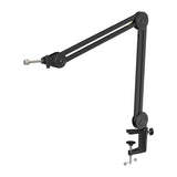Fifine BM63 - Bras de microphone de bureau 82,5 cm (noir) : étau de fixation du bras Fifine BM63