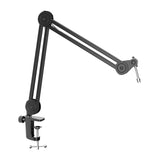 Fifine BM63 - Bras de microphone de bureau 82,5 cm (noir) : bras Fifine BM63 installé sur un bureau