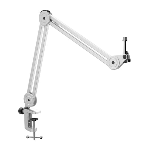 Fifine BM63W - Bras de microphone de bureau 82,5 cm (blanc) : articulations réglables du bras BM63W