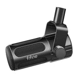 Fifine Tank1 - Microphone dynamique de studio XLR (noir) : connecteur XLR du microphone Fifine Tank1