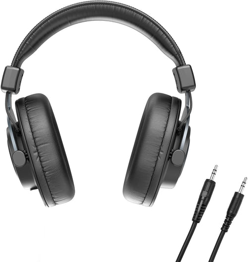 Fifine H8 - Casque studio filaire fermé 50 mm (noir) : coussinets et arceau réglable du Fifine H8
