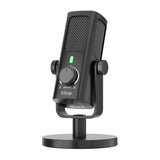 Fifine Profile 3 - Microphone à condensateur USB-C 192 kHz (noir) : molettes de réglage du Fifine Profile 3